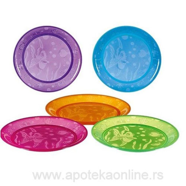 MUNCHKIN TANJIR ŠARENA RIBICE 5 KOMADA - Online Apoteka MUNCHKIN TANJIR ŠARENA RIBICE 5 KOMADA